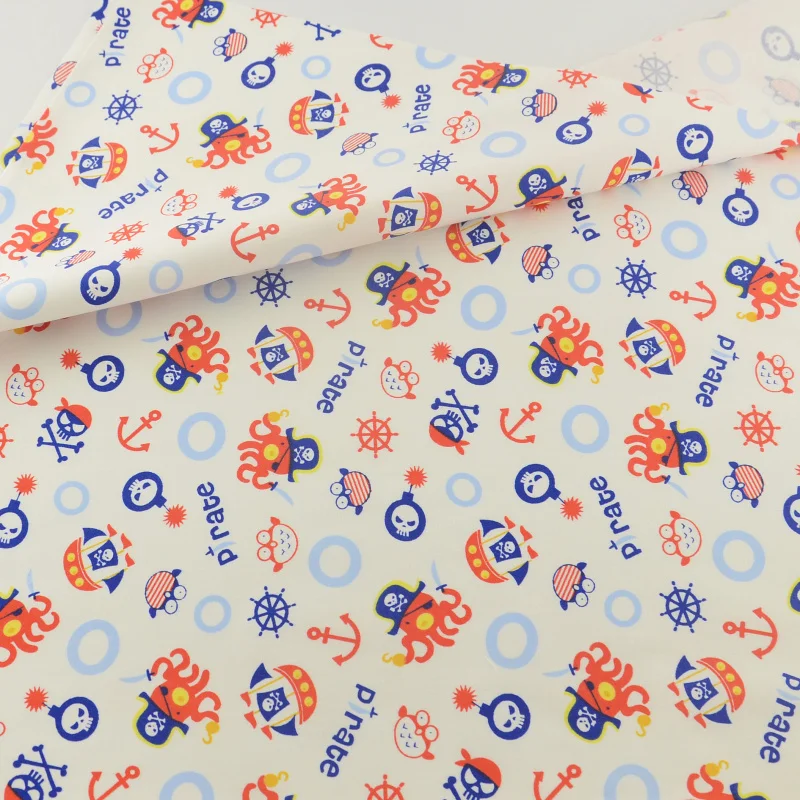 Пиратская хлопковая ткань домашний текстиль Лоскутные ткани Teramila швейная