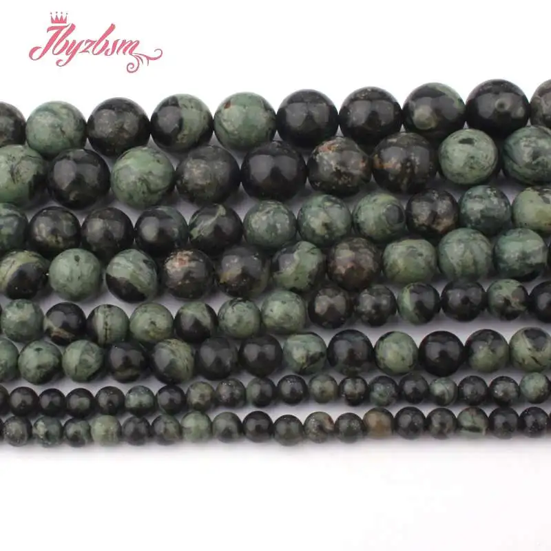 

6,8,10mm Smooth Round Beads Ball Green Mutil-Color Jaspers Agates Stone Beads For Necklace Jewelry Making 15" Free Shipping DIY