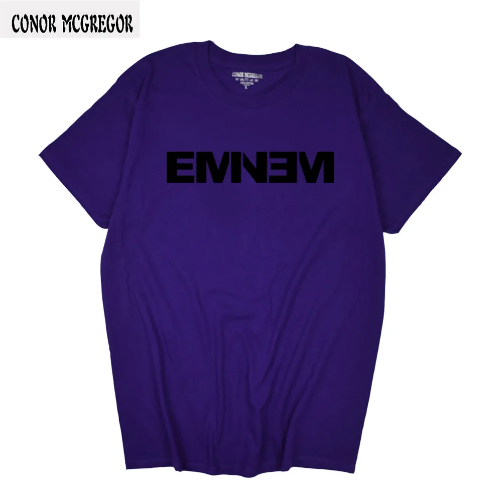 Модная футболка EMINEM, мужская одежда от Noah, хлопок, дворцовые скейтборды, футболки, Летний стиль, короткий рукав, Повседневная футболка, дворцовая футболка - Цвет: Purple-B