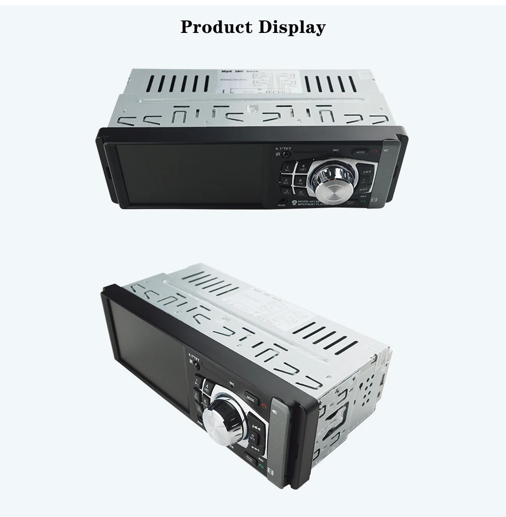 LTB FM 4,1 дюймов 1 Din MP3 плейер автомобиля автомагнитола аудио стерео 4012B USB SD AUX FM Bluetooth магнитола станции заднего вида камера Дистанционное управление
