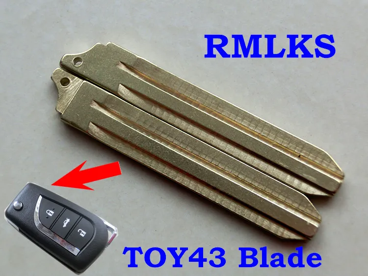 Запасной флип-ключ RMLKS для Toyota Corolla Crown Camry Uncut TOY43 TOY48 Blade | Автомобили и мотоциклы