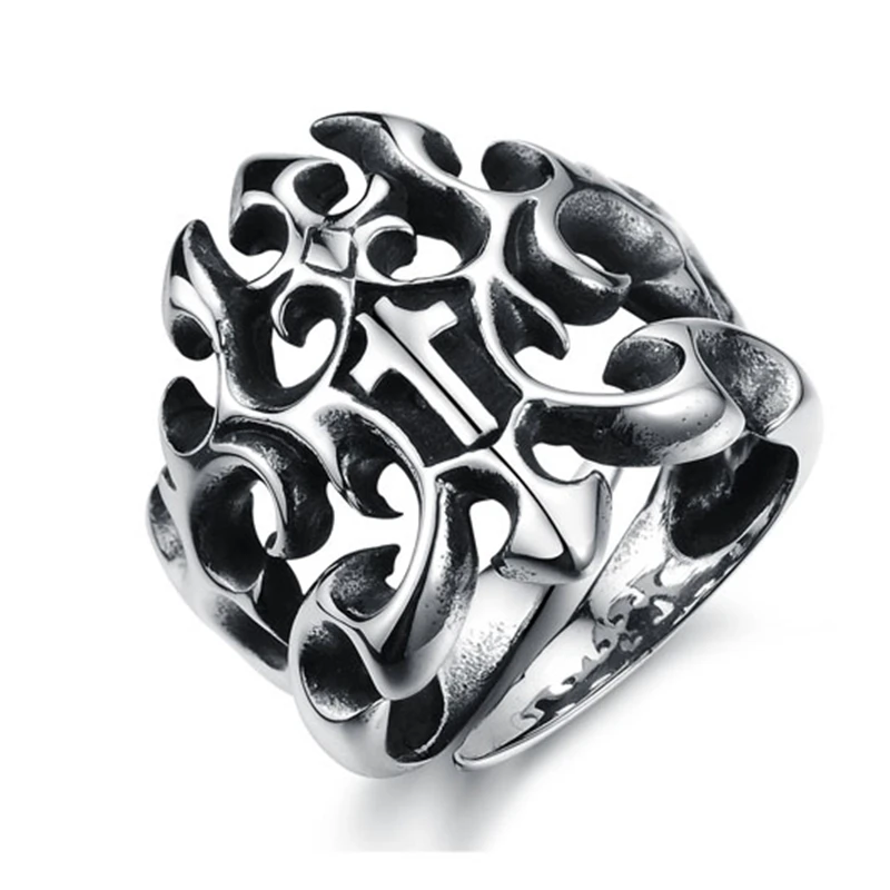 Высокая конец мода Выдалбливают кольцо восстановление древних путей Титана