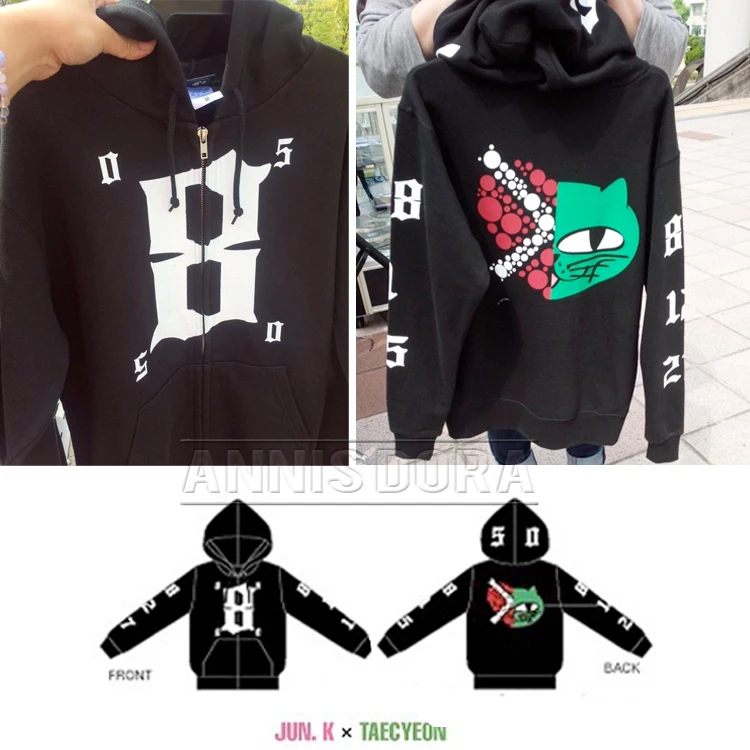 2 PM ARENA TOUR 2016 GALAXY OF JUN. K * TAECYEON TaecKay 5050 толстовка на молнии|zipper hoodie|hoodie zippertour hoodie |