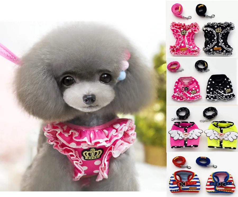 Кружевной поводок для собак Поводок кошек мягкий материал хлопковые поводки