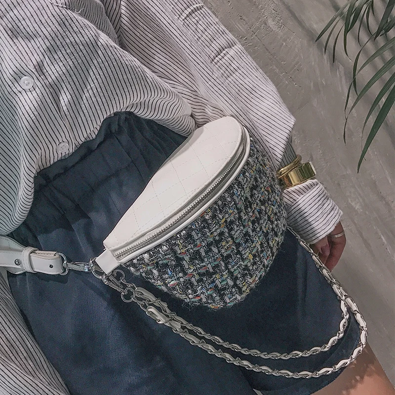 Lingge решетки сплайсинга шерстяные Fashion Сеть кошелек женская сумка Повседневная