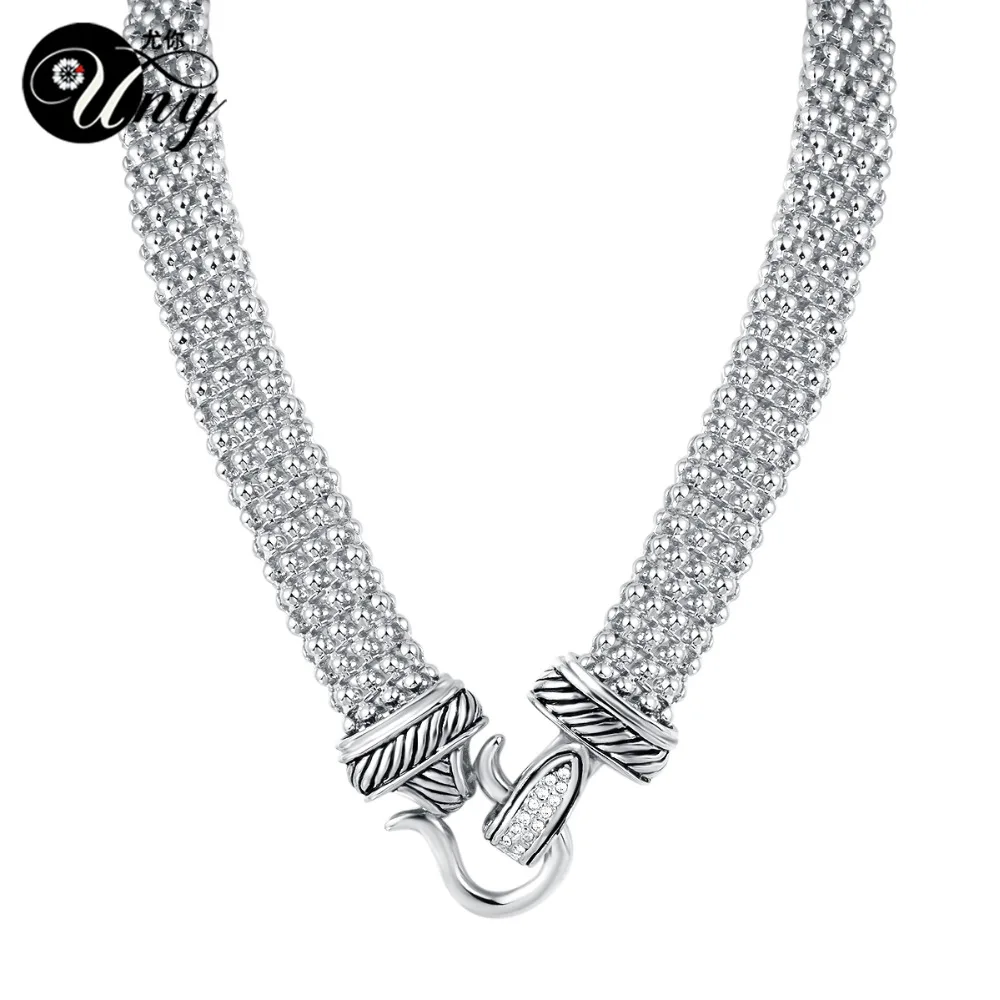 UNY Ожерелье Дизайнерские вдохновляющие ожерелья с магнитной застежкой Массивное колье проложить горный хрусталь ожерелье s античное ожерелье ювелирных изделий подарки