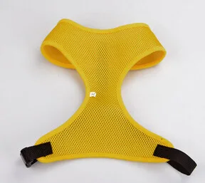 Pure Yellow 1 шт. Воздухопроницаемый жгут для маленьких собак, щенков, кошек, Сбруя-жилет, нейлон, ошейник, нагрудный ремень, собачий поводок товары для животных - Цвет: Pure Yellow