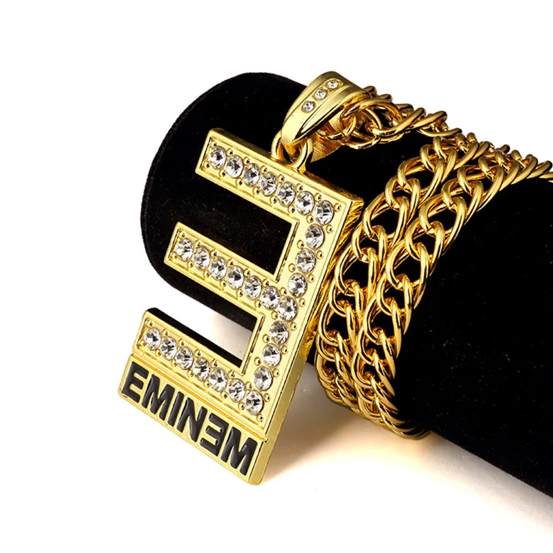 Мода 2020 большой кулон с цифрой 3 ожерелье надписью черная эмаль стразы мужское в