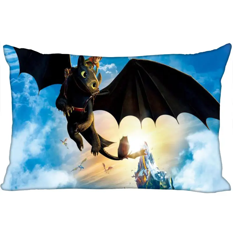 Pillow Case Как приручить ваш Дракон прямоугольные наволочки(с двух сторон) молния на заказ наволочки свадебные декоративные на заказ ваш подарок изображения - Цвет: Pillow Case