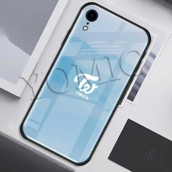 004 Чехол Twice Mina Momo Kpop из закаленного стекла для Apple iPhone XR 7 8 6 6S Plus X XS MAX, чехол для сотового телефона - Цвет: 004