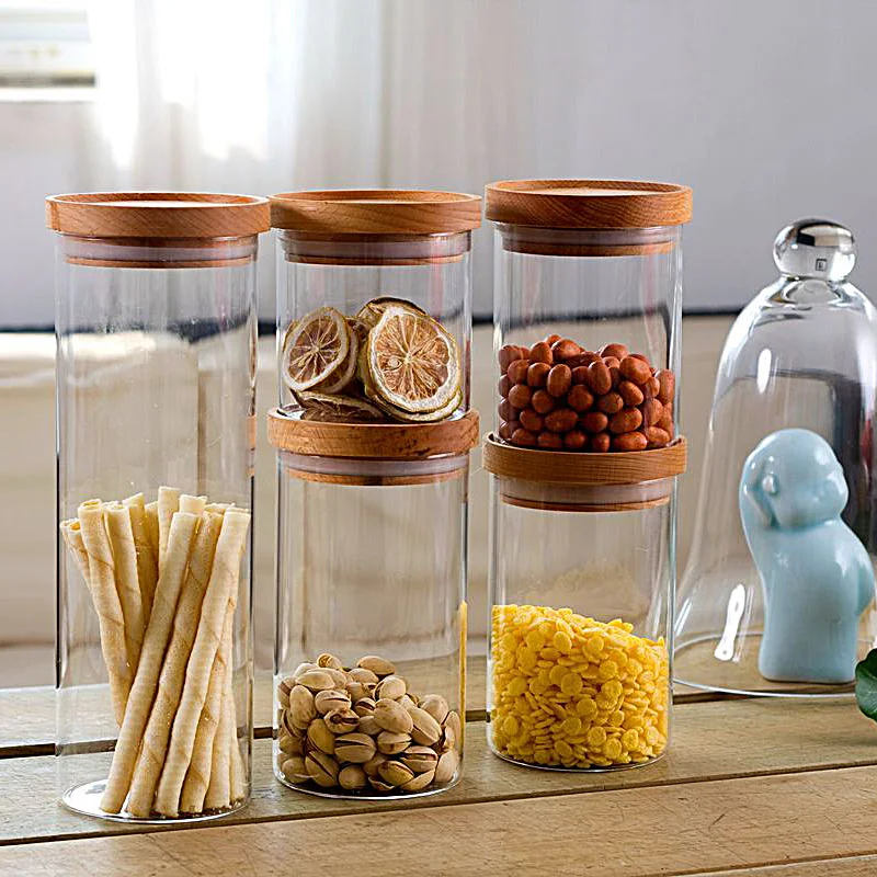 

Soft time Cork glass sealed tank storage tank transparent glass tea pot food moisture is received