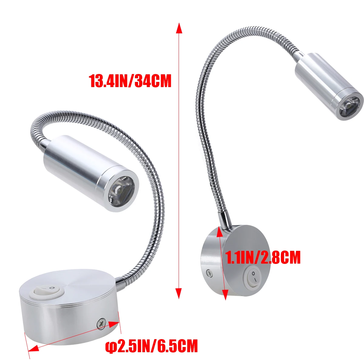 Защита глаз Зажим настольная лампа LED гусиная шея Гибкая Настольная для чтения