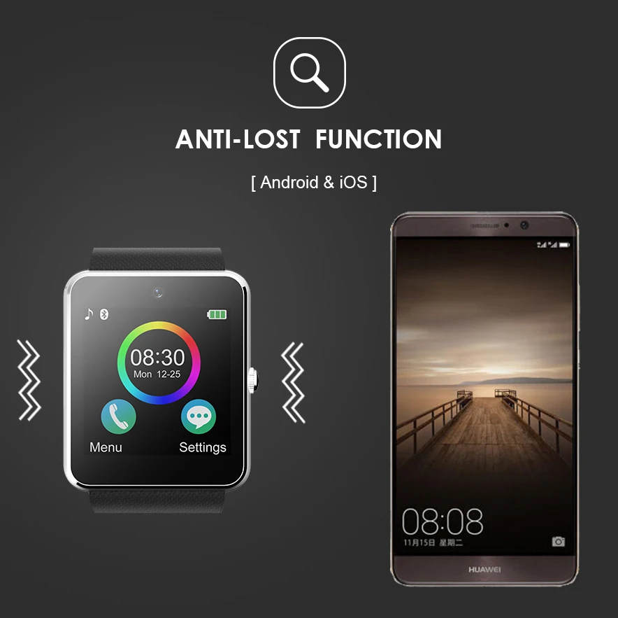 Смарт часы с Bluetooth умные GT08 Android телефонный звонок Relogio 2G GSM SIM TF карта камера для