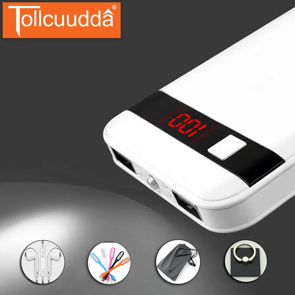 Tollcuudda 20000 мАч Powerbank Внешний батарея портативный двойной зарядки повербанк