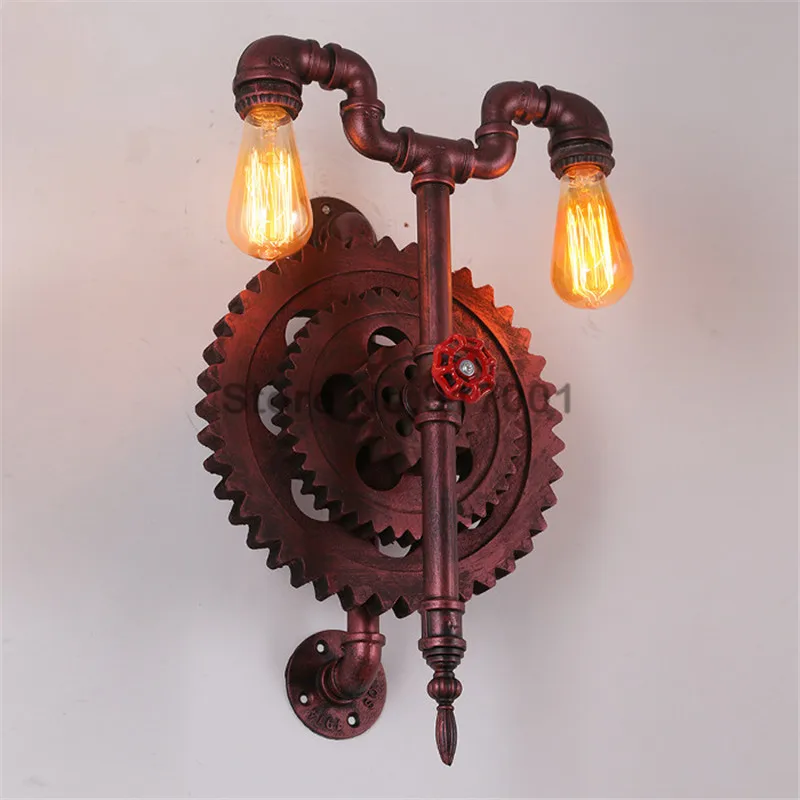 Винтажный промышленный настенный светильник в стиле ретро для кафе ресторана