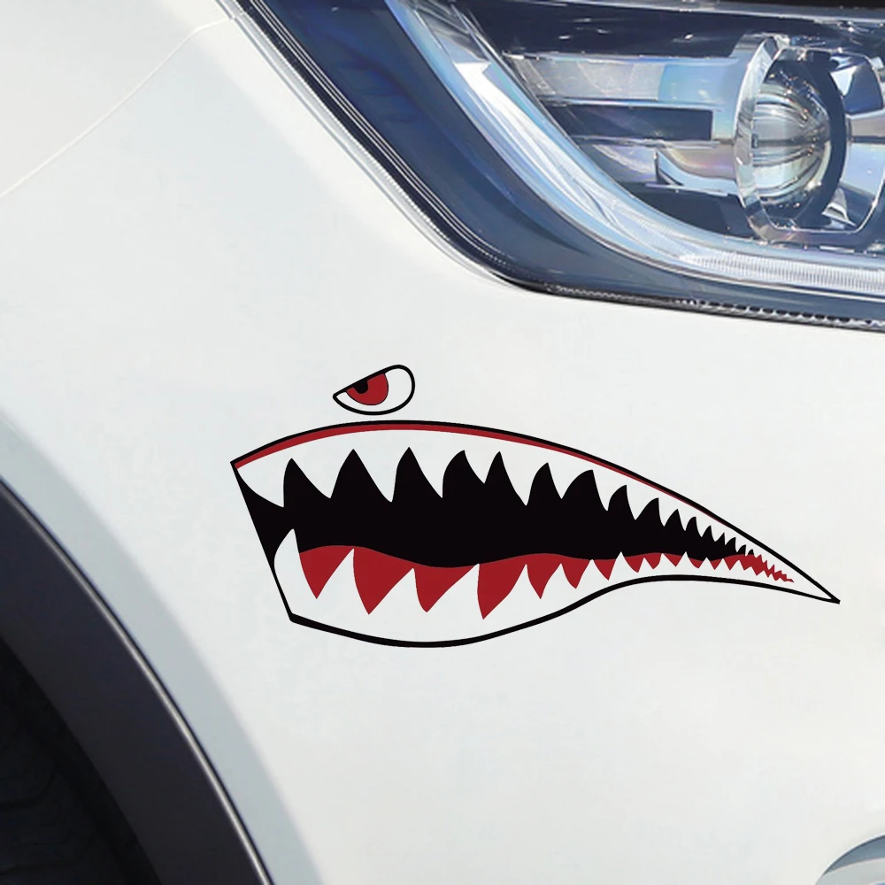 Shark Fighter Vinyl Rubber Bumper Sticker Personality Accessories Decal | Автомобили и мотоциклы
