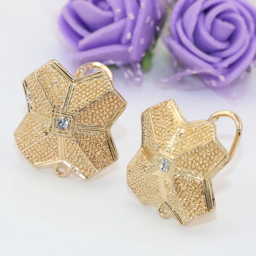 20mm Gold-color Stud Earrings for Girl Women Gifts Frost Matte Earring New Fashion Elegant Wholesale Price 1 Pair Jewelry B2830 | Украшения