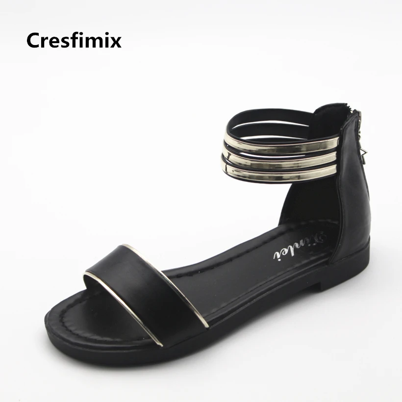 Сандалии Cresfimix женские пикантные босоножки из искусственной кожи с застежкой