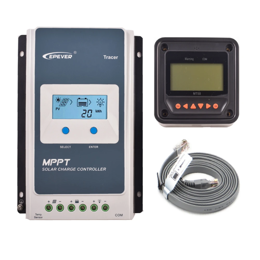 Контроллер заряда солнечной батареи с Wi-Fi-адаптером, 2210 3210AN 4210AN, 12 В/24 В