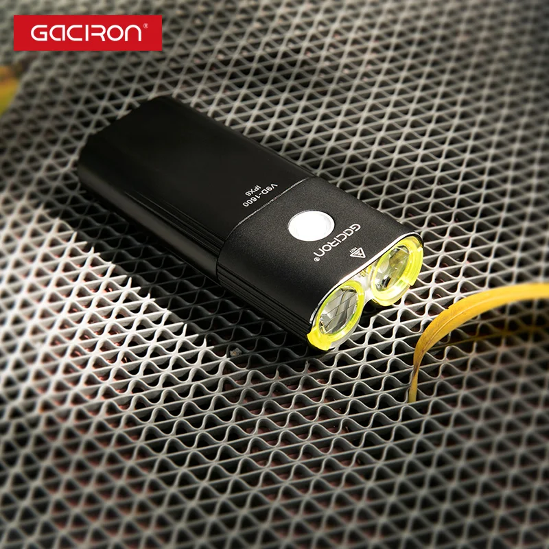 Gaciron 1600 лм Велосипед Передний фонарь USB Перезаряжаемые MTB руль флэш светильник