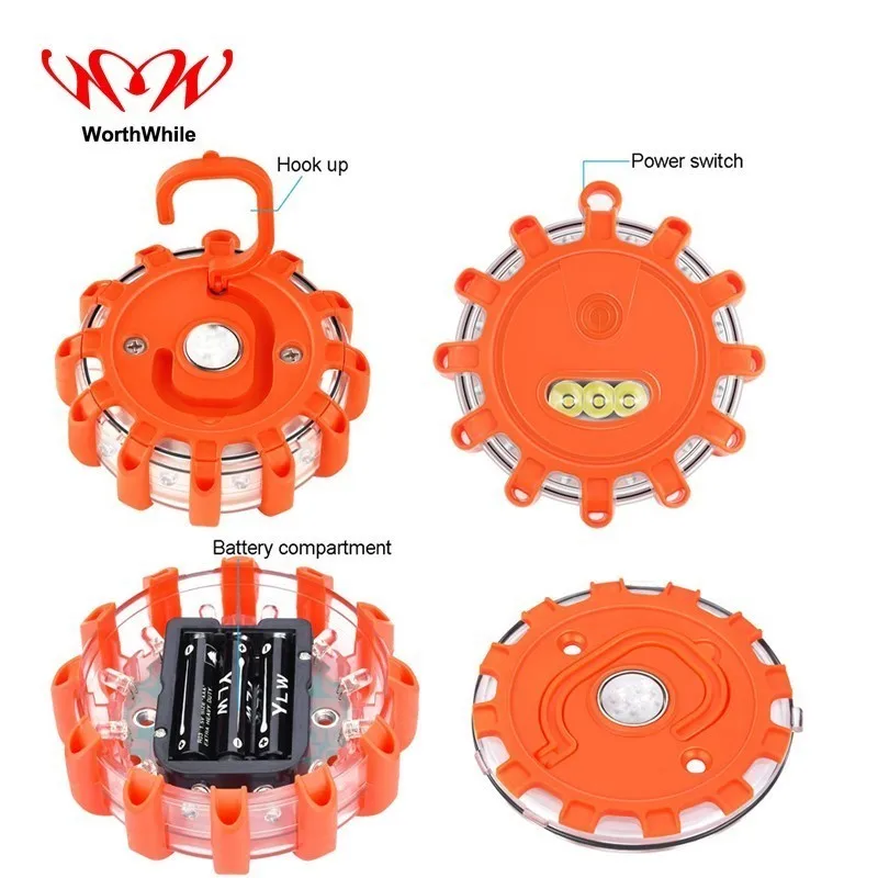 WorthWhile Camping Hiking LED Warning Light Multi-function Alarm EDC Pocket Outdoor Tools Survival Safety Emergency Equipment | Спорт и