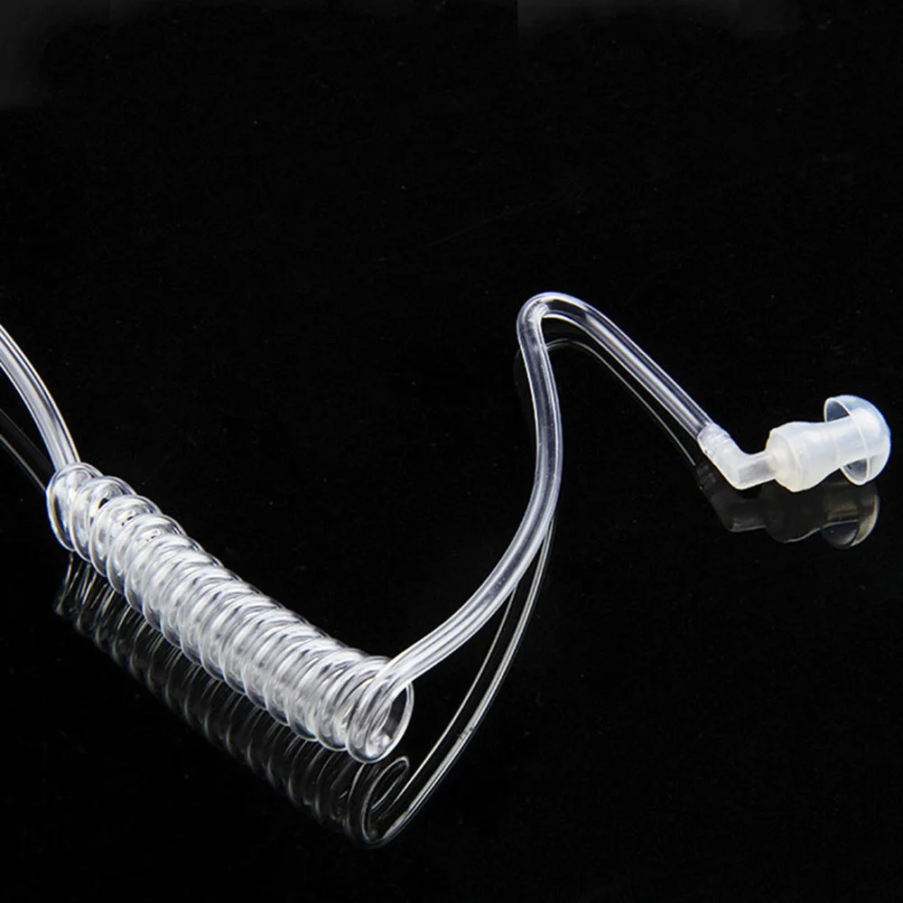 FBI Style In-ear Earphone Earbuds 3.5mm Radiation Protection Monitor Earpiece Mini Walkie Air Tube Headset with Mic | Электроника