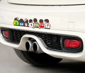 Забавная виниловая наклейка на автомобиль, с изображением футбола, 1 шт.