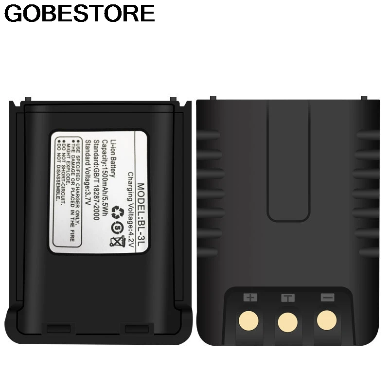 Батарея Оригинальный BaoFeng UV 3R + 3 7 V 1500 мА/ч литий ионный аккумулятор для Baofeng UV3R иди