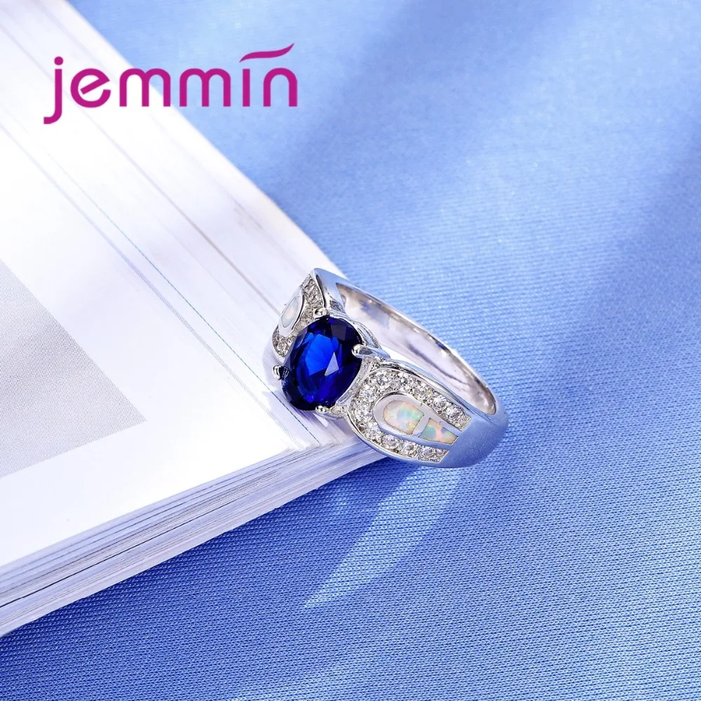 Сапфировое Кристальное обручальное кольцо для невест прозрачные стразы белый