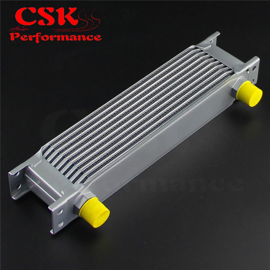 AN10 Universal Aluminum Engine Transmission 10 Row 248mm Oil Cooler Mocal Type Black |