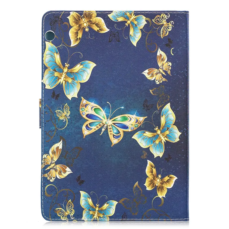 Милый Кот Единорог щенок бабочка чехол для планшета для Funda huawei MediaPad T5 10 AGS2-W09/L09/L03 10,1 дюймов планшет чехол+ подарок