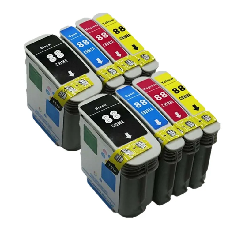 Чернильные картриджи Замена для 88 XL 88XL HP88XL HP88 Officejet Pro K550 K550dtwn K5400dn K8600 L7580 L7590 принтер - Цвет: 2SET