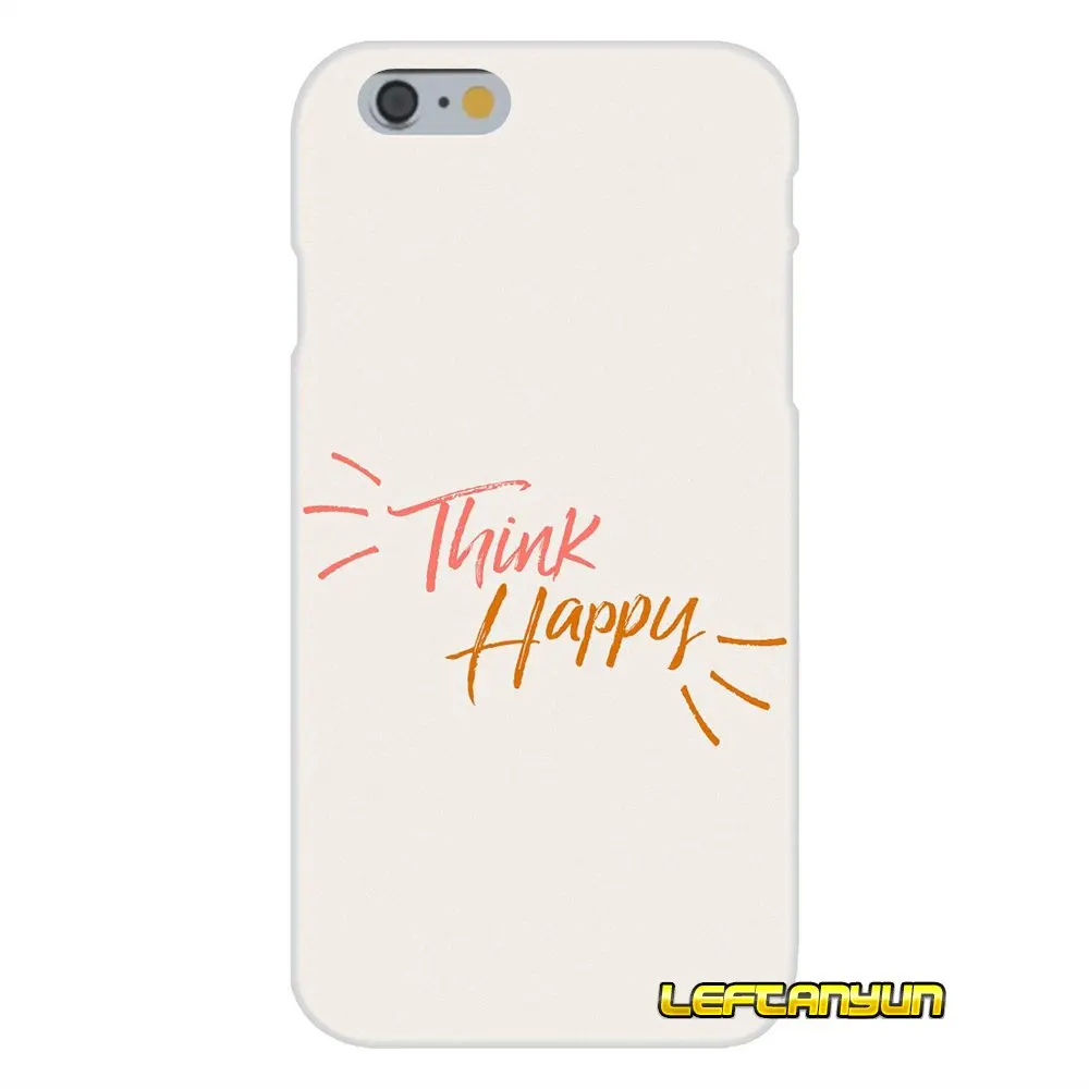 Think happy be вдохновляющие термополиуретановые Чехлы для sony Xperia M2 M4 M5 E3 XA Aqua Z Z1 Z2 Z3 Z5