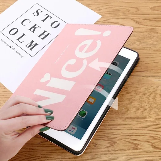 Милый стильный мягкий черный чехол с рисунком для iPad Air 1/2 новый 9 7 ультра тонкий