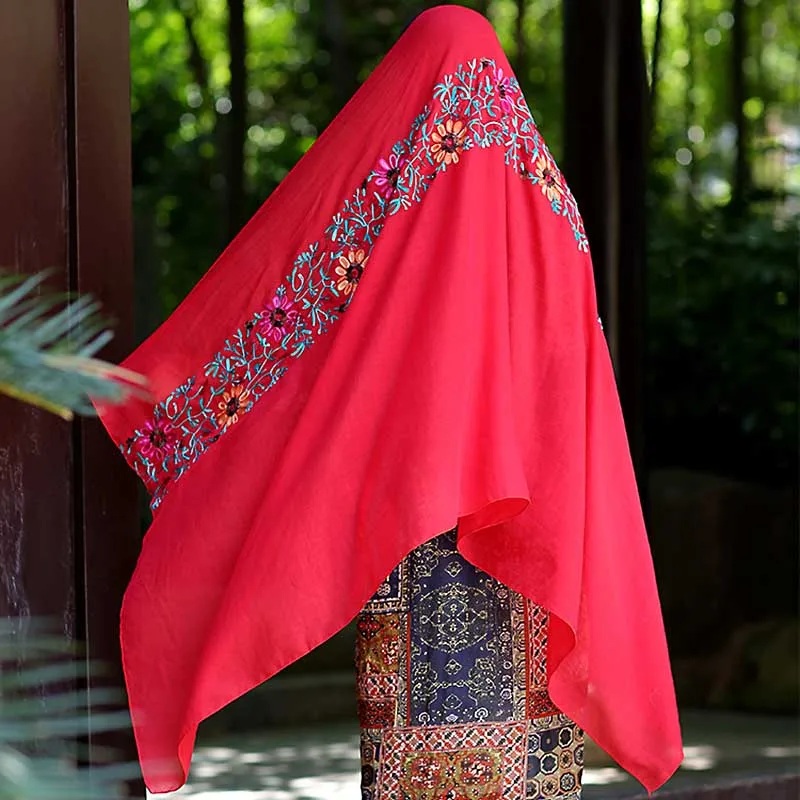 Q Новый Модный богемный женский длинный шарф с принтом обертывание Женская шаль