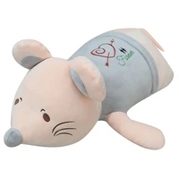 cute down cotton soft body zodiac mouse doll plush toy girl child pillow mouse plush toy imitation doll