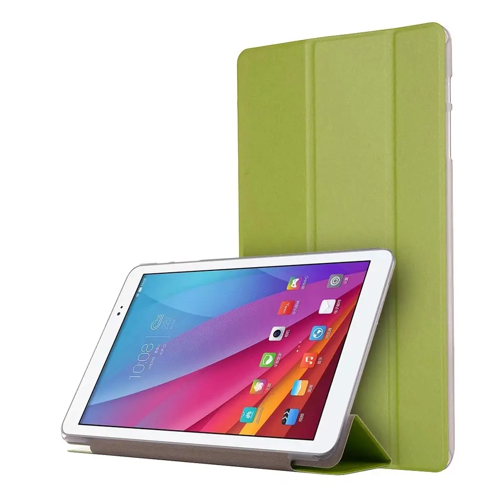 Для Huawei T1-9.6 для Honor Play Pad 2 Ультратонкий Прозрачный чехол из искусственной кожи с 3
