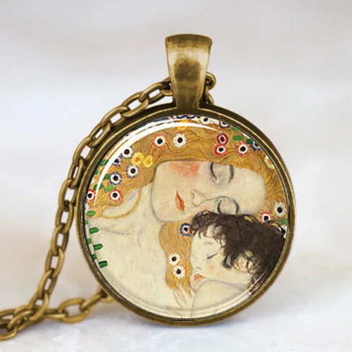 Ожерелье с подвеской Мама и ребенок 1 шт./лот|handmade glass pendants|glass pendants jewelrypendant lot |