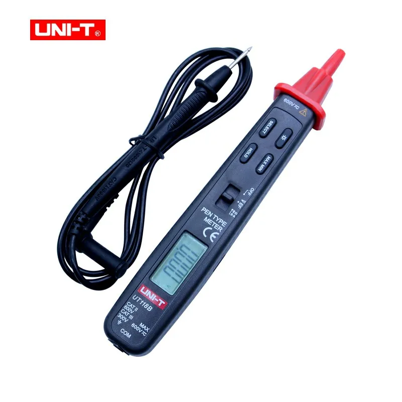 UT118B Pen Type Digital Multimeter AC DC Voltage Resistance Capacitance Tester Auto range Ohmmeter Voltmeter Ammeter Diode Test