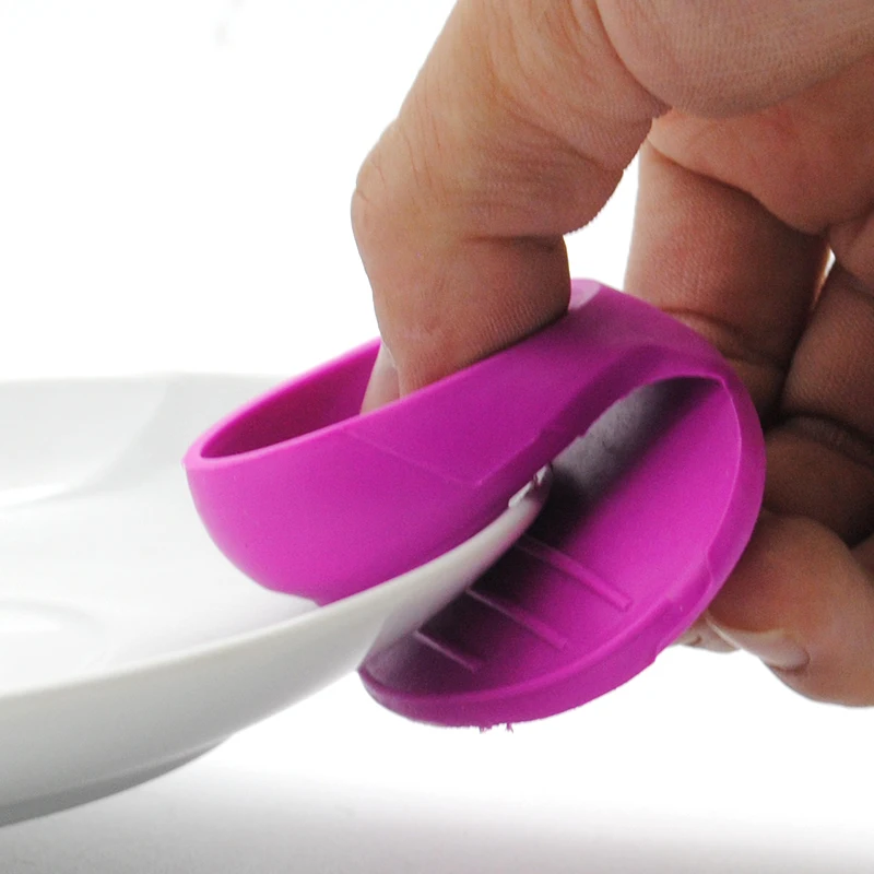 Силиконовая пластина с зажимом Прочный термостойкий держатель для кастрюли