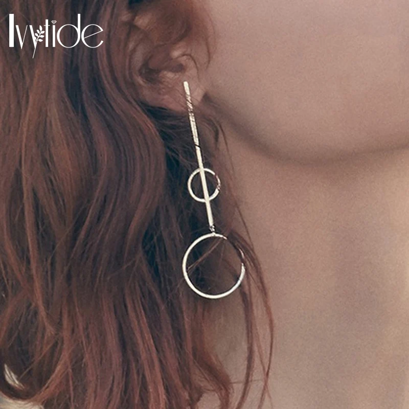 Женские серьги Lvytide круглые и длинные повседневные серьги|earring minimal|simple earringsminimal