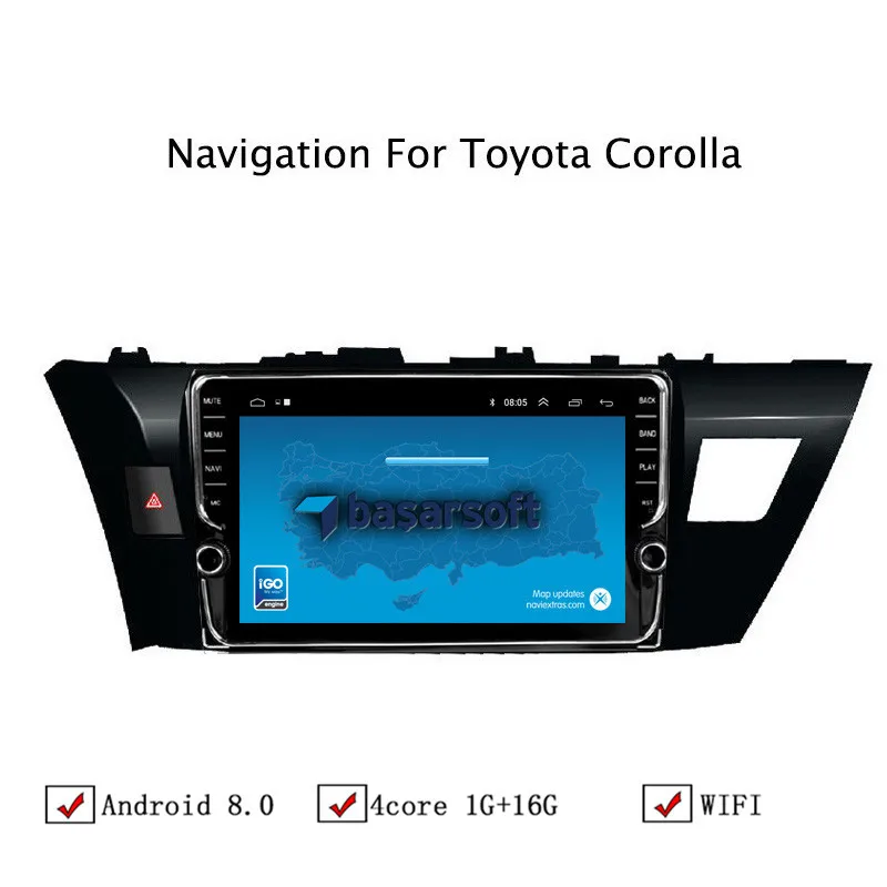 NAVITOPIA 10 1 дюймовый автомобильный мультимедийный плеер Andriod 8 GPS навигация для Toyota