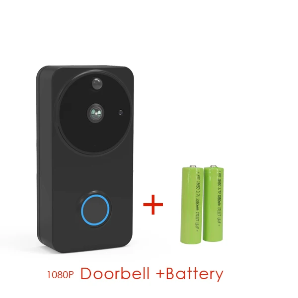 Doorbell Battery CTVMAN беспроводной IP дверной звонок Камера PIR видео телефон двери батарея домофон безопасности Wifi дверные звонки с кольцом - Цвет: Doorbell Battery