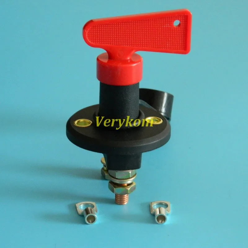 (Type Q) Free Shipping Universal 12V ~ 24V BATTERY ISOLATOR KILL SWITCH with 3 KEYS &amp CAP -Boat / Marine Car 4x4/ Caravan |