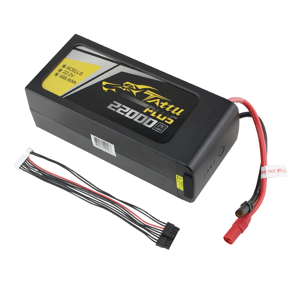 Tattu 6S 22.2V LiPo Smart Battery 22000mAh Plus 25C with AS150+XT150 plug for UAV Drone Integrated BMS | Игрушки и хобби