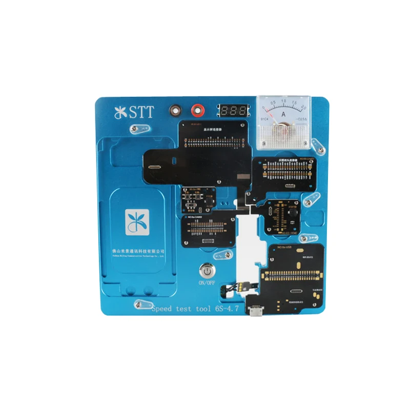 

STT quick test stand 6S-4.7 with multimeter reading and voltage 6S test LCD test board