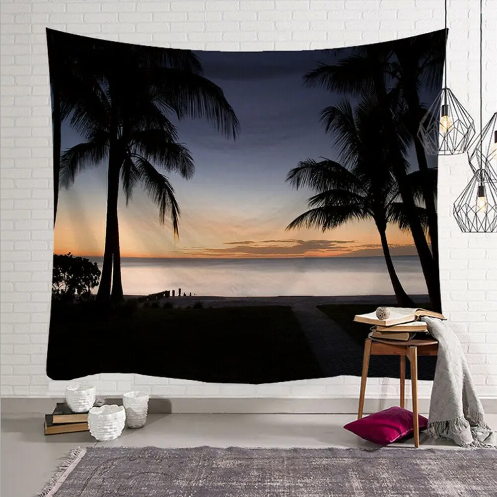 2019 новейший модный настенный гобелен из полиэстера с морским узором одеяло