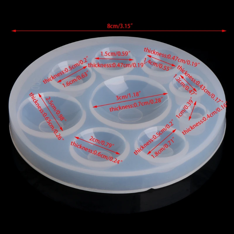 

Round Silicone Mold DIY Jewelry Pendant Mould Handmade Craft Making Tool