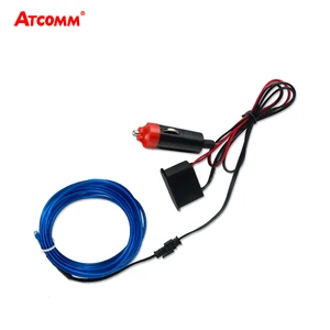 1 м 2 м 3 м 4 м 5 м неоновый светильник EL Wire с контроллером 10 цветов гибкий светодиодный неоновый ленточный светильник USBCarBattery Interface