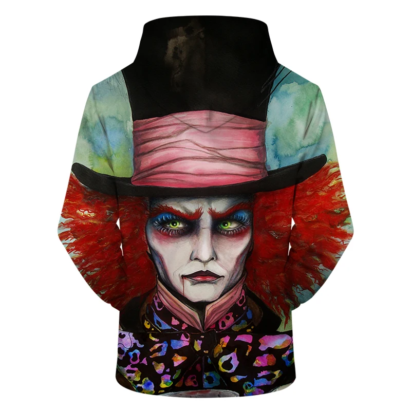 Забавные 3D толстовки с надписью &quotMad Hatter by стать холодным искусством&quot мужские